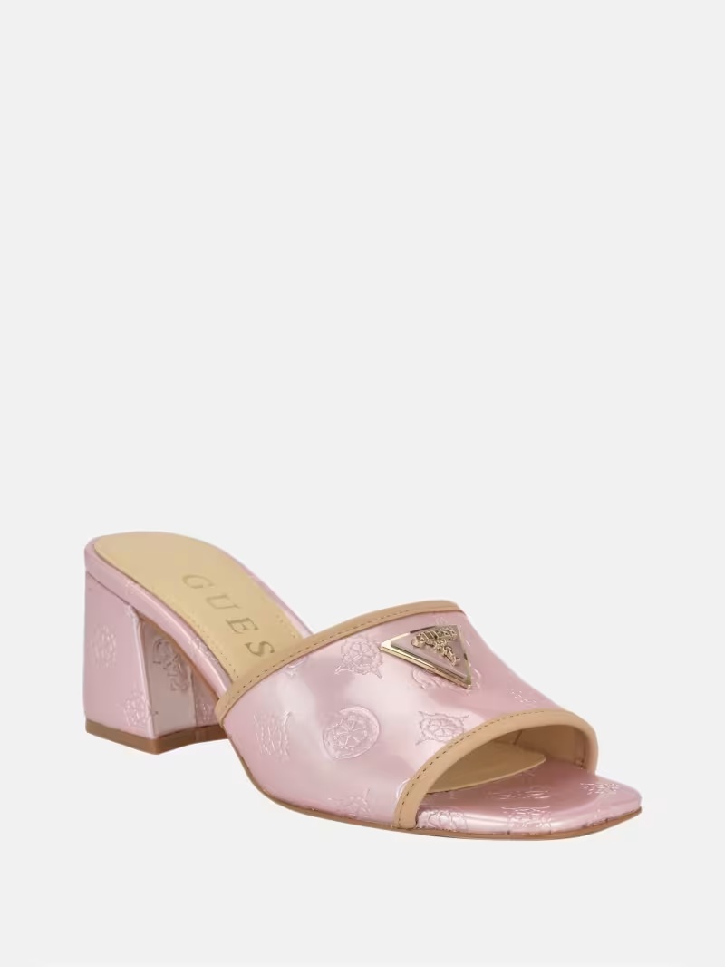 Gabless Peony Block Heel Mules