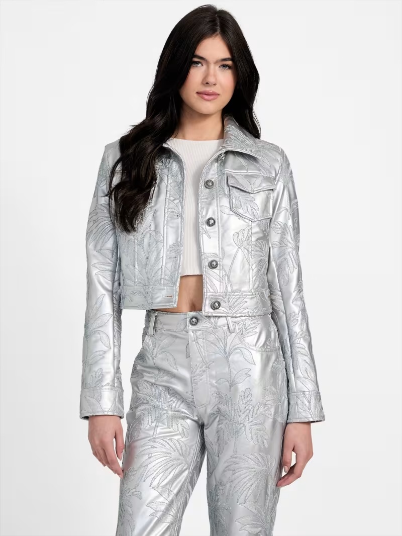 Clelia Embroidered Trucker Jacket