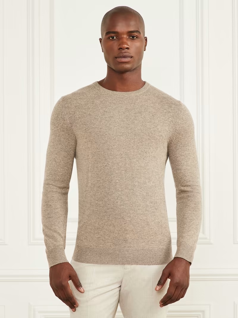 Cashmere-Blend Crewneck Sweater