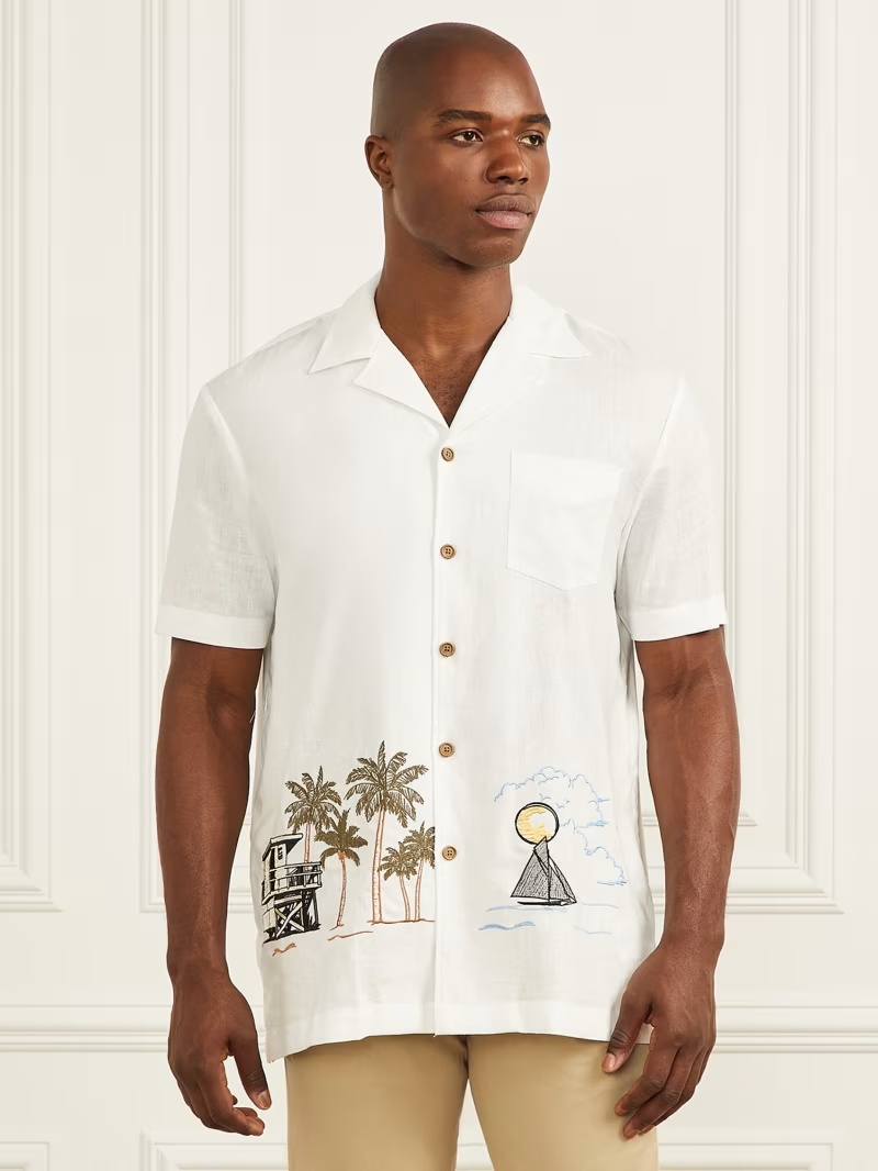 Eco Billy Embroidered Bowling Shirt