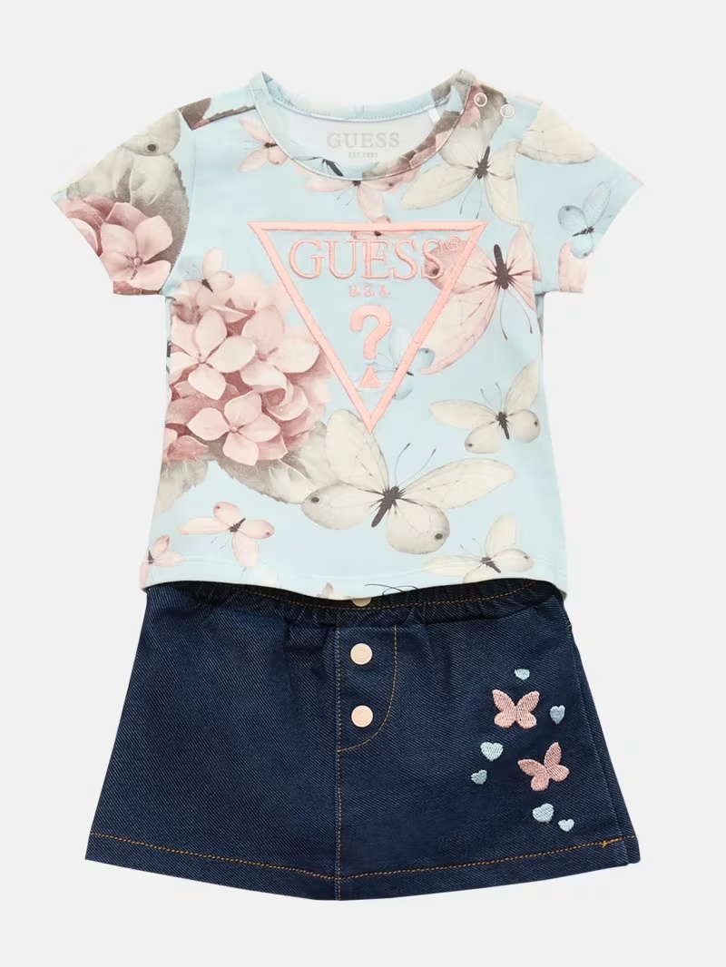 Butterfly Logo Tee and Skirt Set (0-24M)