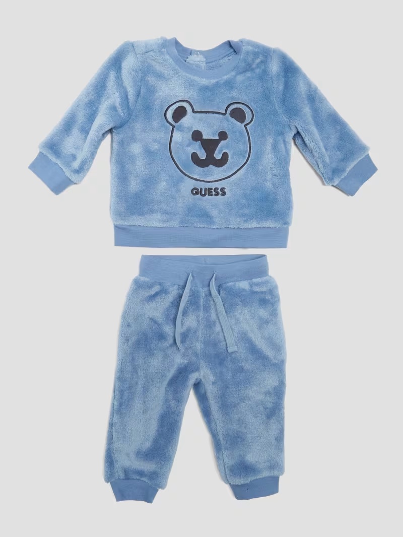 Faux-Fur Active Bear Set (0-24M)