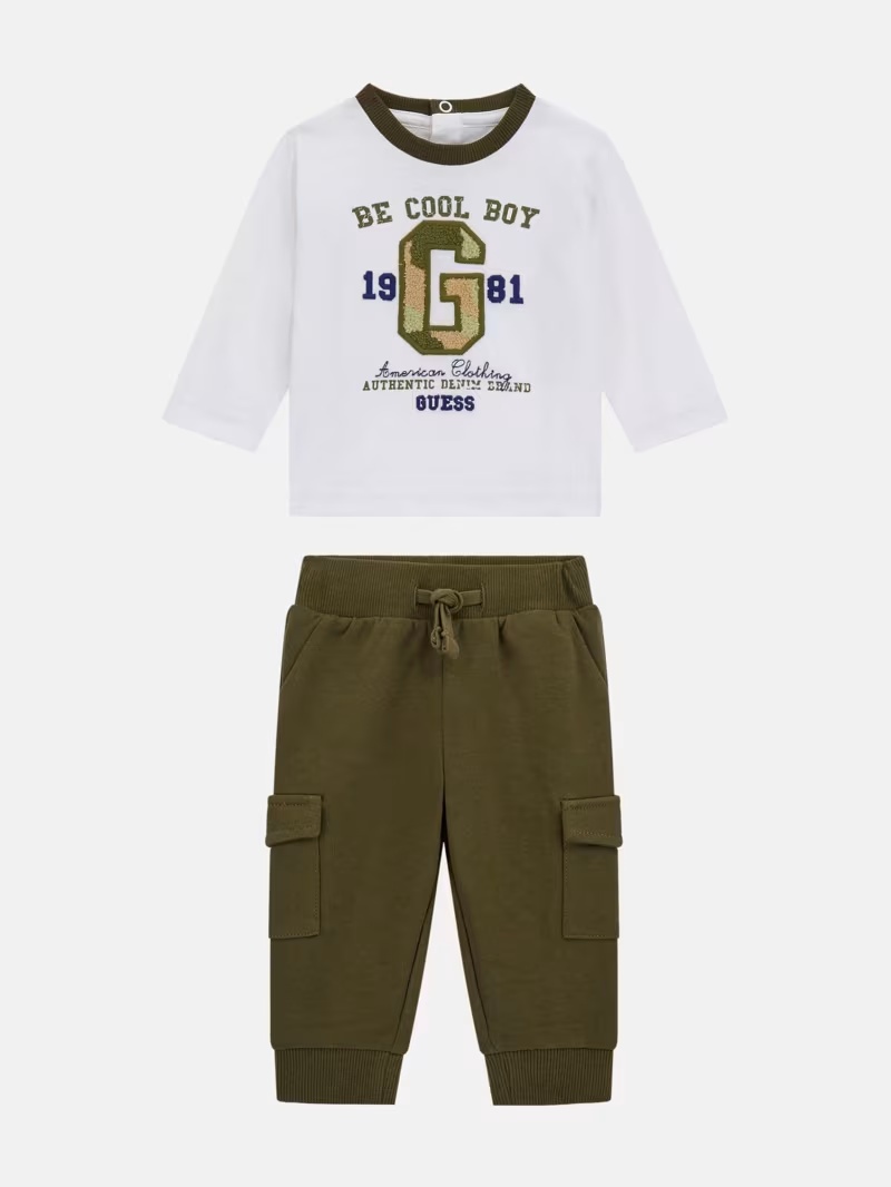 Active Logo Tee and Cargo Joggers Set (0-24M)