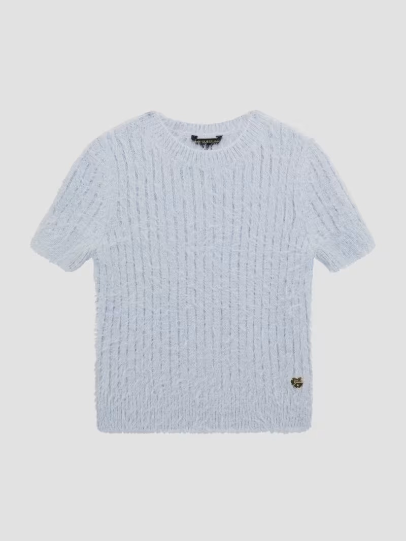 Fuzzy Sweater Top (7-16)