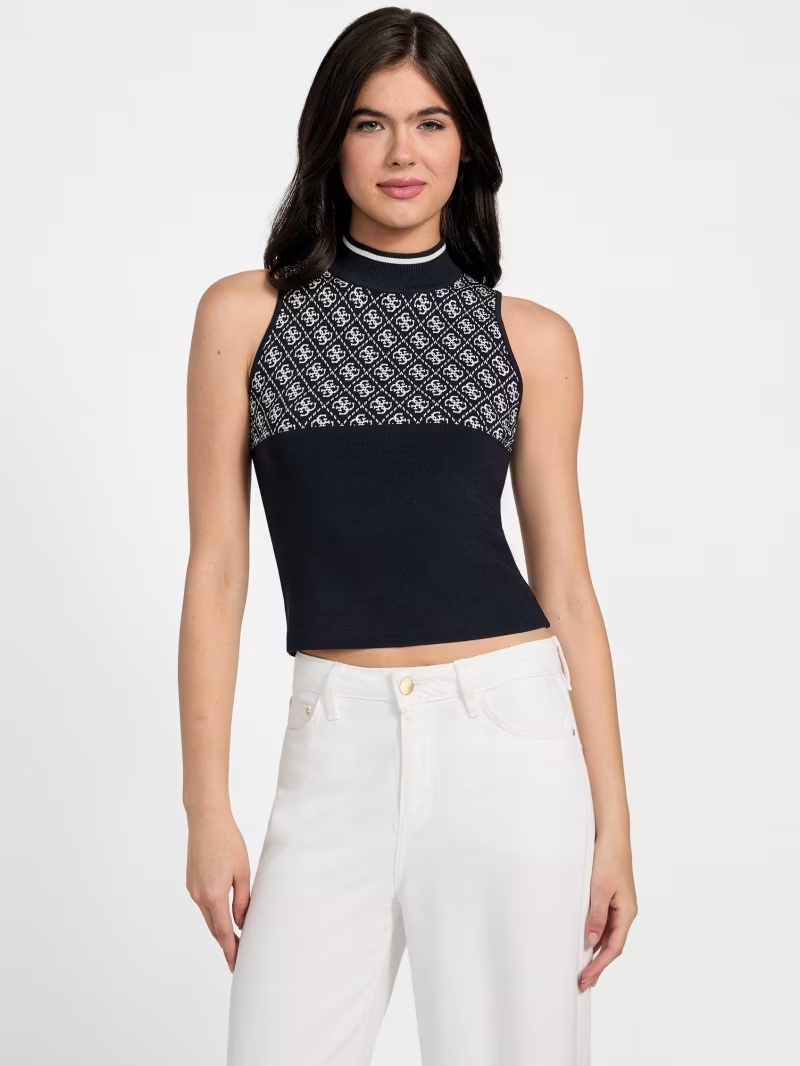 Quattro G Logo Turtleneck Top