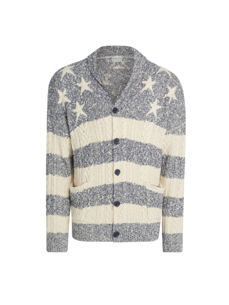 american cable knit cardigan