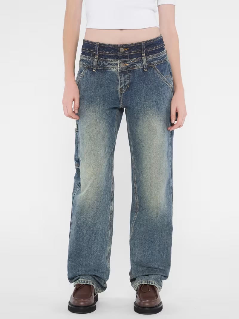 GUESS Originals Double Waistband Carpenter Jeans
