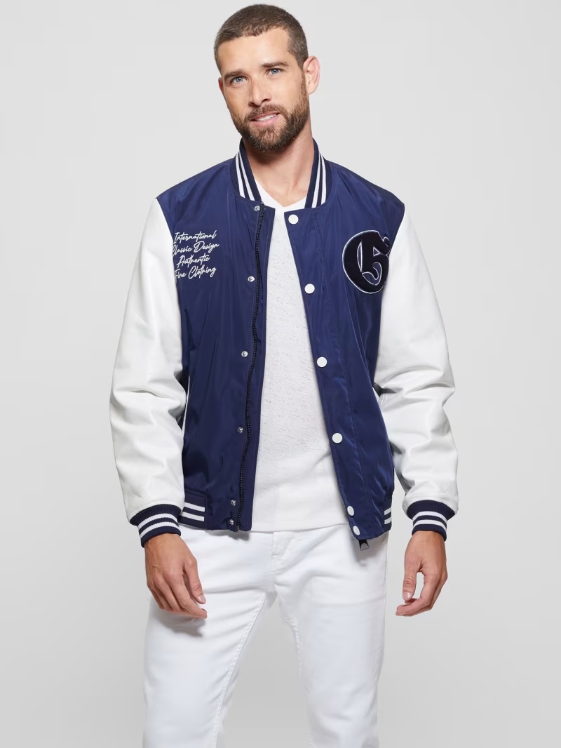 Color-Block Varsity Jacket