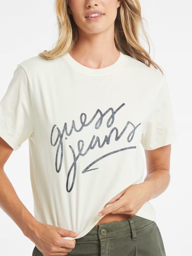 Boxy Italic Logo Tee