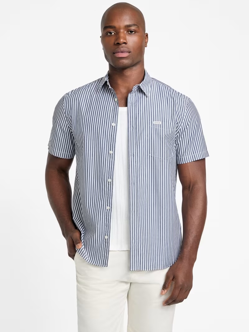 Eco Collins Striped Shirt