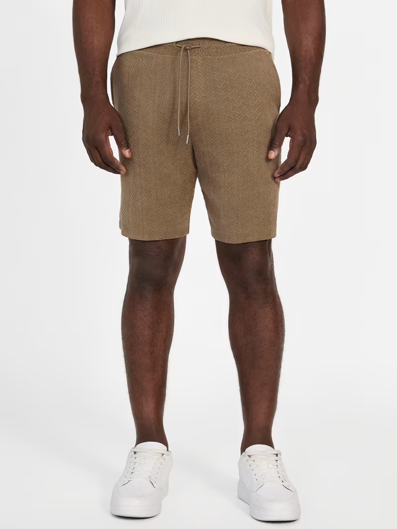 Eco Calvin Chevron-Knit Shorts
