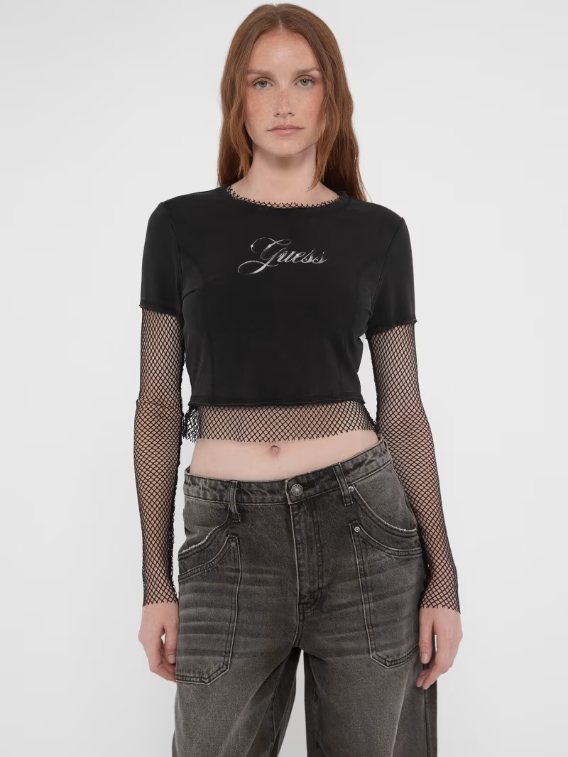 GUESS Originals Layered Fishnet Tee