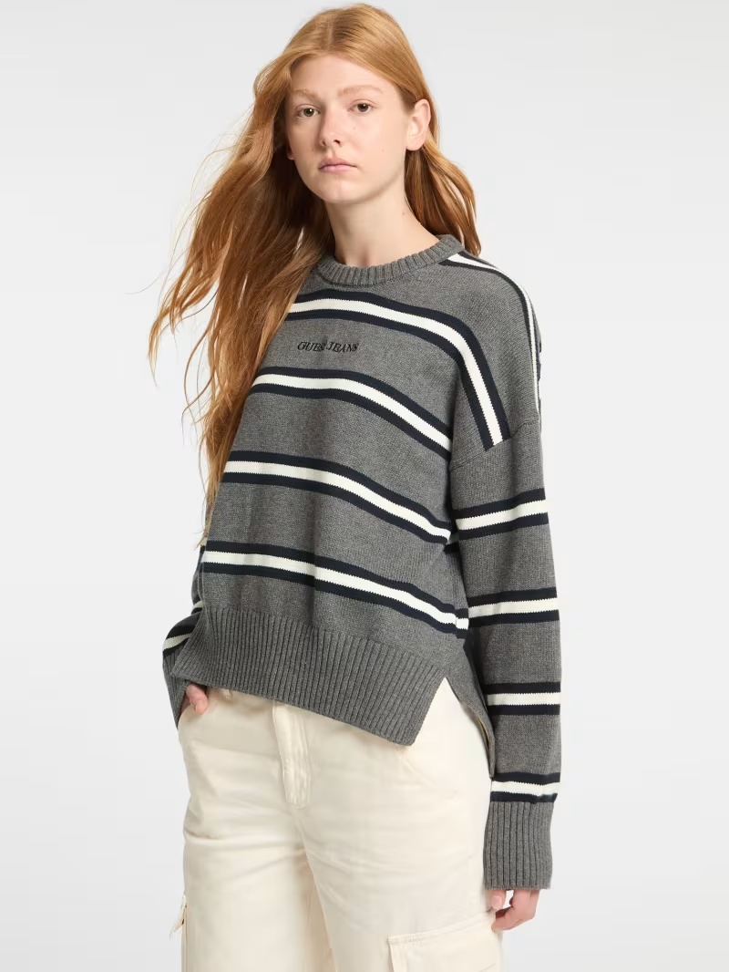 Striped Logo Sweater