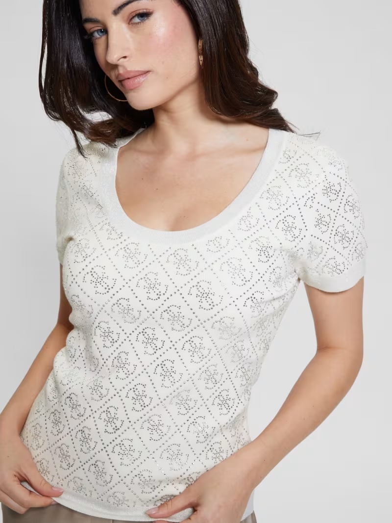 Paige Quattro Rhinestone Top