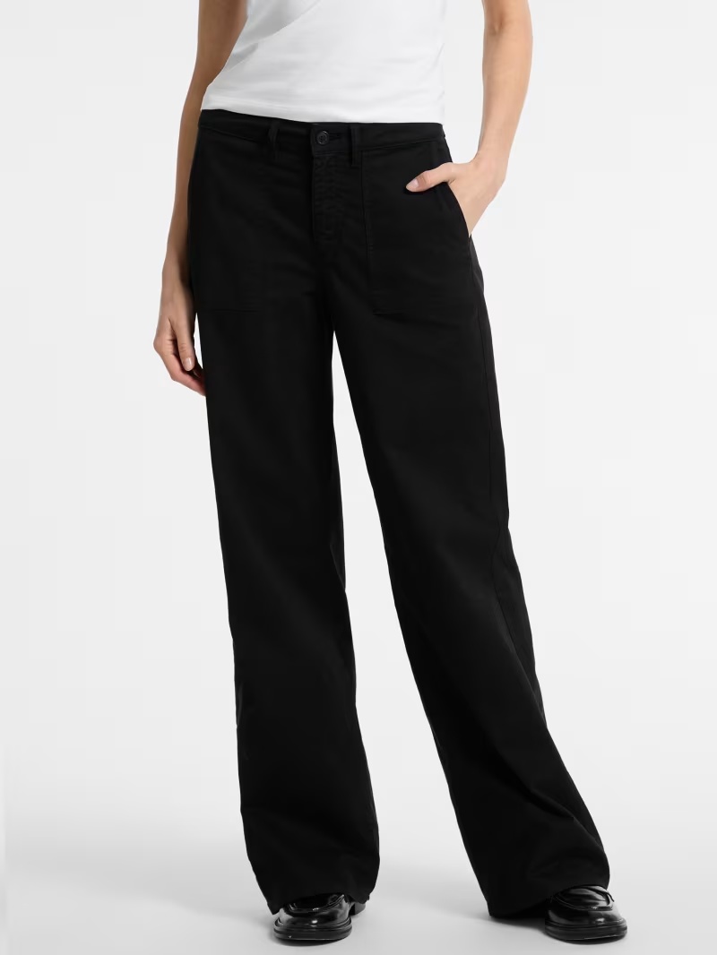 Eco Utility Wide Leg Denim Pants