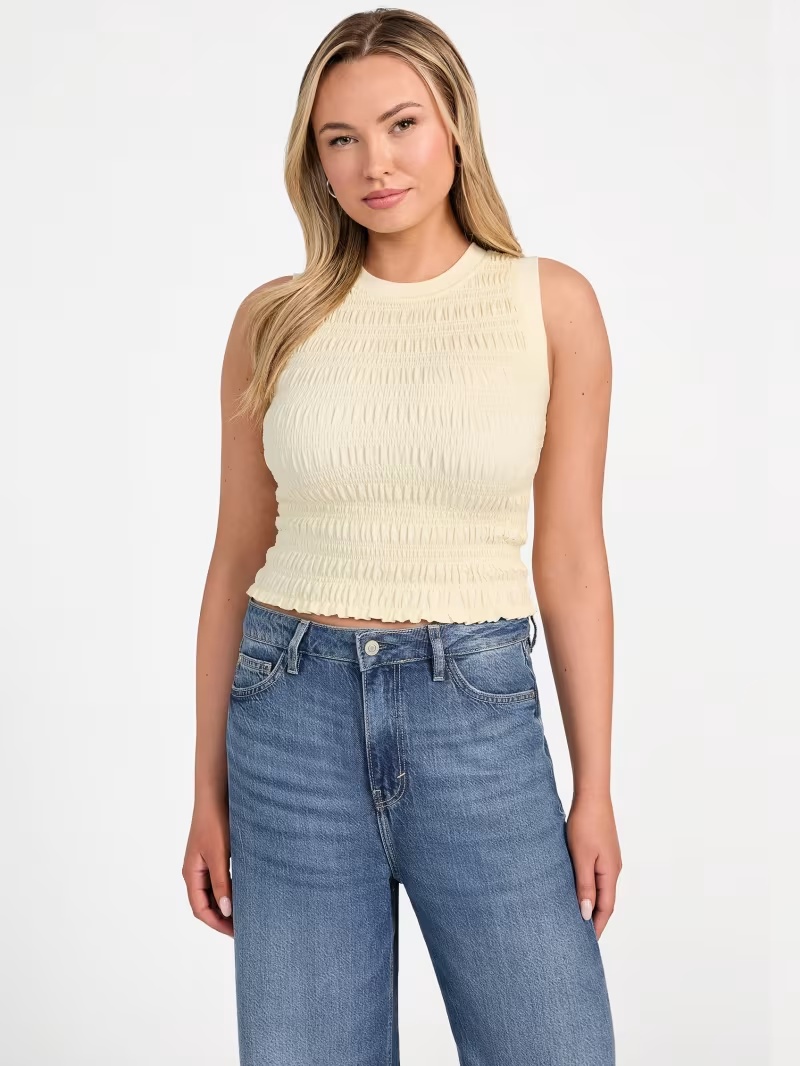Eco Claire Smocked Tank Top