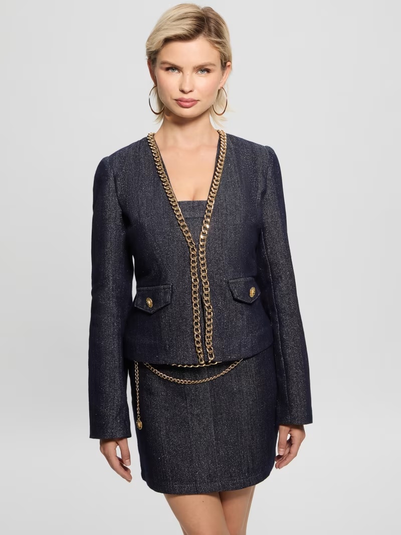 Chana Shimmer Denim Jacket