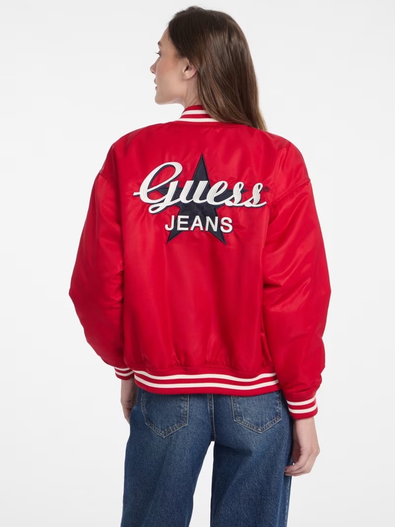 Eco Embroidered Varsity Jacket
