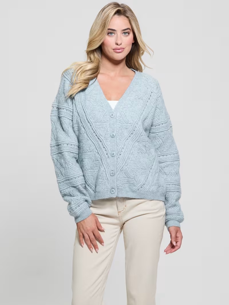 Amelia Pointelle Cardigan
