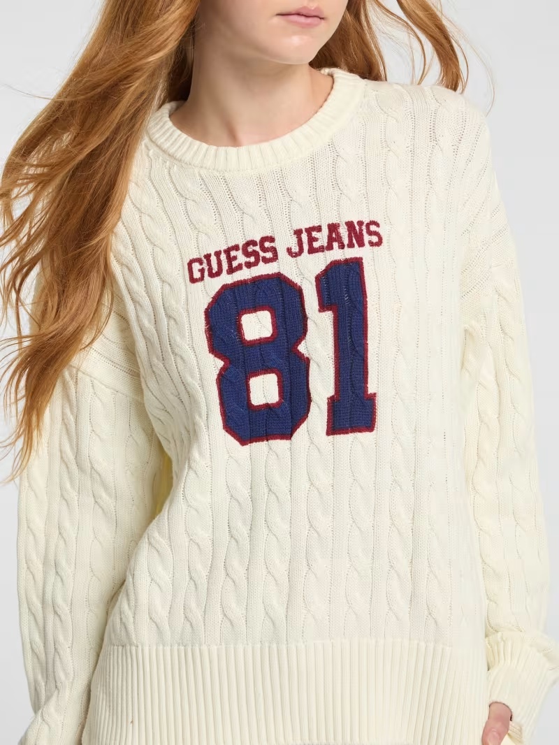 Eco Crewneck 81 Cable-Knit Sweater