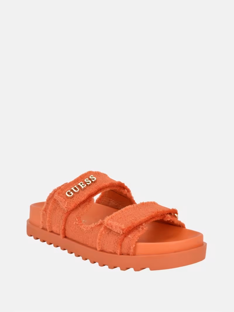 Fabulona Fringe Two Strap Sandals