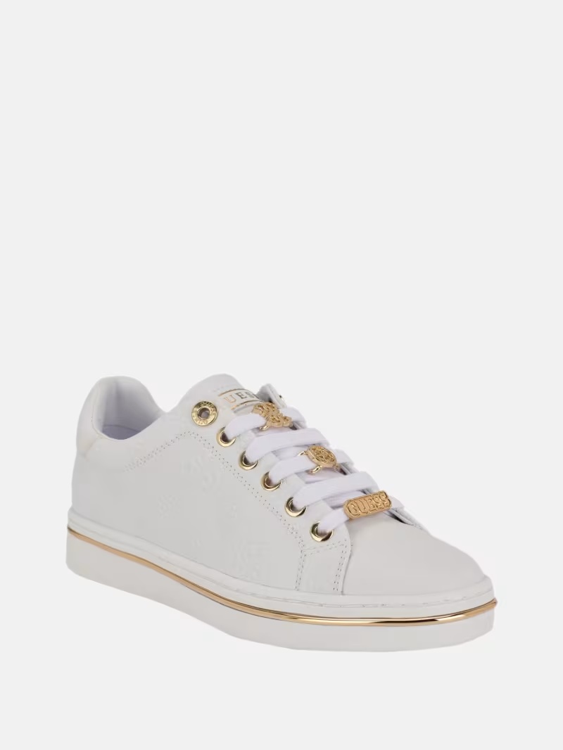 Stasey Debossed Low-Top Sneakers